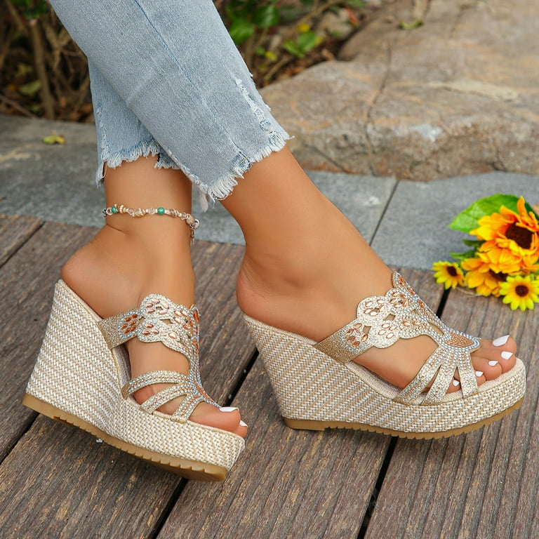 High wedges sandals on sale