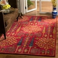 thumbnail image 2 of SAFAVIEH Heritage Kynaston Floral Wool Area Rug, Red/Multi, 4' x 4' Square, 2 of 5