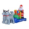 thumbnail image 1 of BZB Goods 7 Foot Long Christmas Inflatable Santa Claus on Sleigh with Husky Dogs and Gift Bag LED Lights Outdoor Indoor Holiday Decorations Blow up Lawn Inflatables Home Family Decor Yard Decoration, 1 of 3