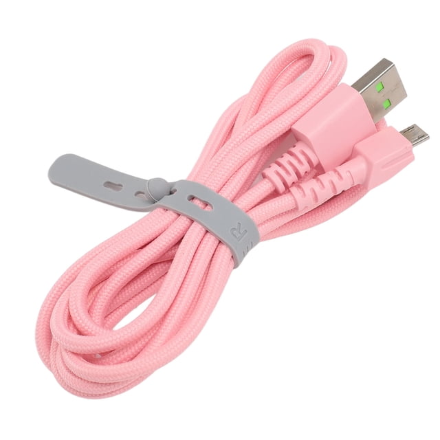Mouse Charger Cord, Micro USB High Speed Plug and Play 5.9ft Long Mouse Charging Cable for Replacement Black,White,Pink