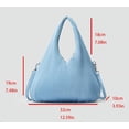 thumbnail image 2 of Kukuzhu Women Hobo Bag Nylon Pleat Handbag Tote Bag Soft Large Trendy Chic Shoulder Bag, 2 of 7