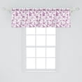 thumbnail image 2 of Ambesonne Lab Window Valance, Scientific Signs and, 54" X 18", Fuchsia and White, 2 of 3