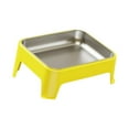 thumbnail image 2 of BELOVING Elevated Dog Bowl Anti Slip Container 15 degree Tilted for Small Animals Dogs Cats yellow, 2 of 9