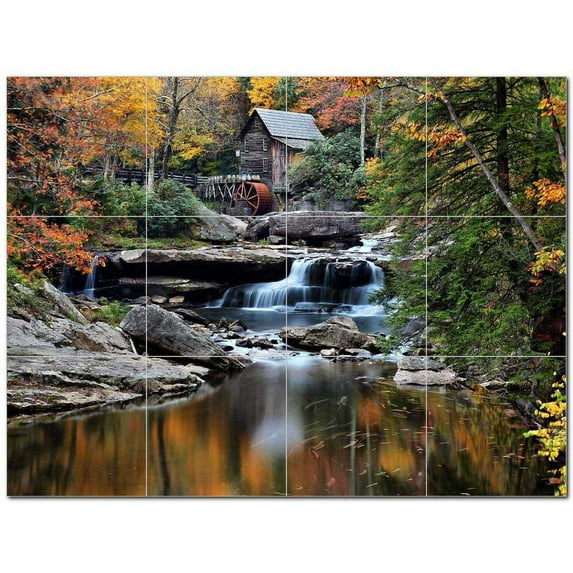 River Ceramic Tile Mural Kitchen Backsplash Bathroom Shower 401481-M43