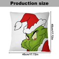 2pack LuClweCe Halloween Sale,Pillow Case,Christmas Green Skin