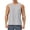 Gray, variant on Mens Round Neck Tank Summer Man Casual Solid Color Sleeveless Tops Breathable Fashionable Tanks Black XXL