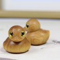 thumbnail image 2 of Handmade Wooden Rubber Duck,Duck Statue Decor,Mini Wooden Duck Figurine,Wood Craft Figurine Statue Art Small Animal for Home Office Table Decoration(1PC), 2 of 10
