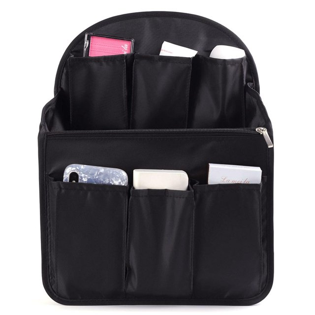 Organizador de mochila de tela Oxford impermeable para guardar cosas, bolso de viaje con múltiples bolsillos, organizador de bolsos