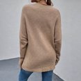 thumbnail image 5 of AOOCHASLIY Sweaters Fall Clearance Fashion Women Solid Color Long Sleeve Pullove V-Neck Shirt Sweater Tops, 5 of 5