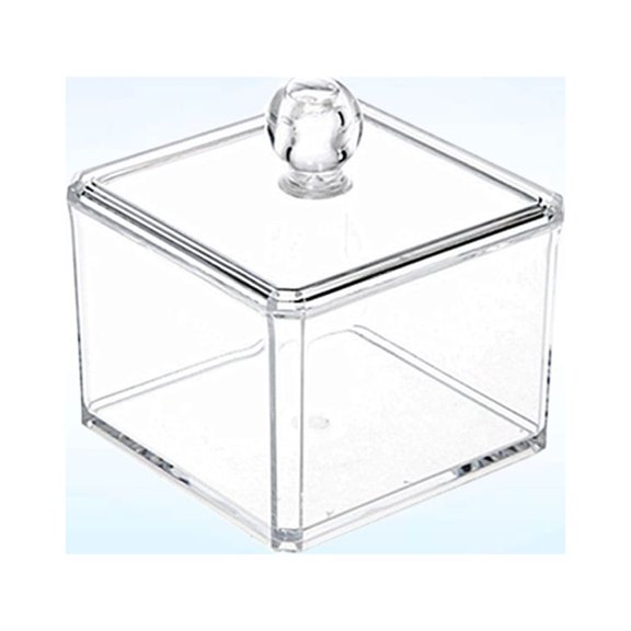 ETEREAUTY Clear Acrylic Makeup Organizer Box for Vanity, Cosmetic Storage Container for Beauty Essentials