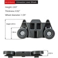 thumbnail image 2 of UPGRADED W10195416V (Packs of 4), Dishwasher Lower Wheels Metal shaft Replacement Parts,Height 2.83 In for Kitchen Aid whirlpool kenmore maytag Kitchenaid Wheels for Dishwasher, 2 of 5