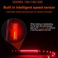 thumbnail image 4 of ABS Bicycle Rear Light Detachable IPX6 Waterproof Auto Brake Sensing Bike Cycle Tail Lights City Riding Warning Tools Equipment SEEMEE 200, 4 of 8