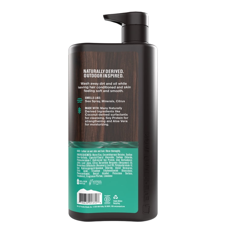 Every Man Jack Sea Salt + Citrus 3-in-1 Wash & Shampoo photo 8