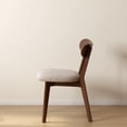 thumbnail image 7 of Solid Wood Dining Chairs Set of 4, Modern Upholstered Kitchen Side Chairs, Farmhouse Dining Room Chair, Walnut, 7 of 7