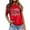 E-Watermelon Red, variant on Shadoumai Womens 3/4 Sleeve V Neck Valentine T Shirts Love Heart Printed Graphic Tee Tops