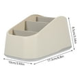 thumbnail image 2 of OULII 1Set Grey PP Remote Tray for Coffee Table and Living Room 17.30X10.00X8.50CM, 2 of 8