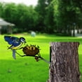 thumbnail image 4 of Metal Yard Art Outdoor Garden Decor Hummingbird Family Tree Stake Garden Fence Decorations Outdoor Yard Lawn Backyard Decor, 4 of 8