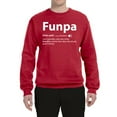 thumbnail image 2 of Wild Bobby,Funpa Like A Regular Grandpa Only Way Cooler, Father's Day, Unisex Crewneck Graphic Sweatshirt, Red, Small, 2 of 3