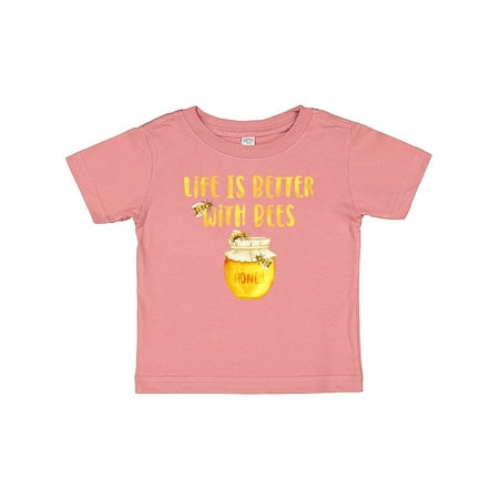 

Inktastic Life s Better With Bees 2 Gift Baby Boy or Baby Girl T-Shirt