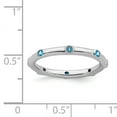 thumbnail image 5 of Blue Topaz Sterling Silver Ring, 5 of 5