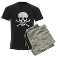 thumbnail image 6 of CafePress - Skull And Crossbones Pajamas - Men's Dark Loose Fit Cotton Pajama Set, 6 of 7