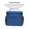 thumbnail image 3 of Kearding Bolsa de almuerzo multifuncional con cremallera para mantenimiento fresco, bolso de Picnic aislado, contenedor de comida reutilizable, Cocina y Comedor Azul, 3 of 6
