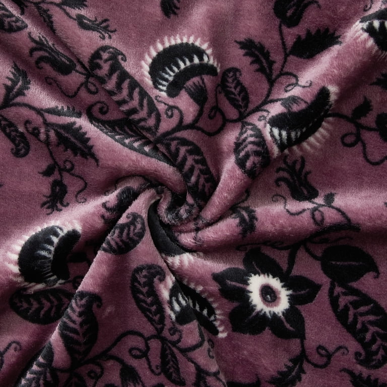 Way To Celebrate Venus Fly Print Throw Blanket, 50 in x 60 in