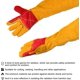 thumbnail image 4 of 1 par de guantes de soldadura de cuero, guantes extralargos, guantes de protección de trabajo resistentes al calor extremo, 4 of 5