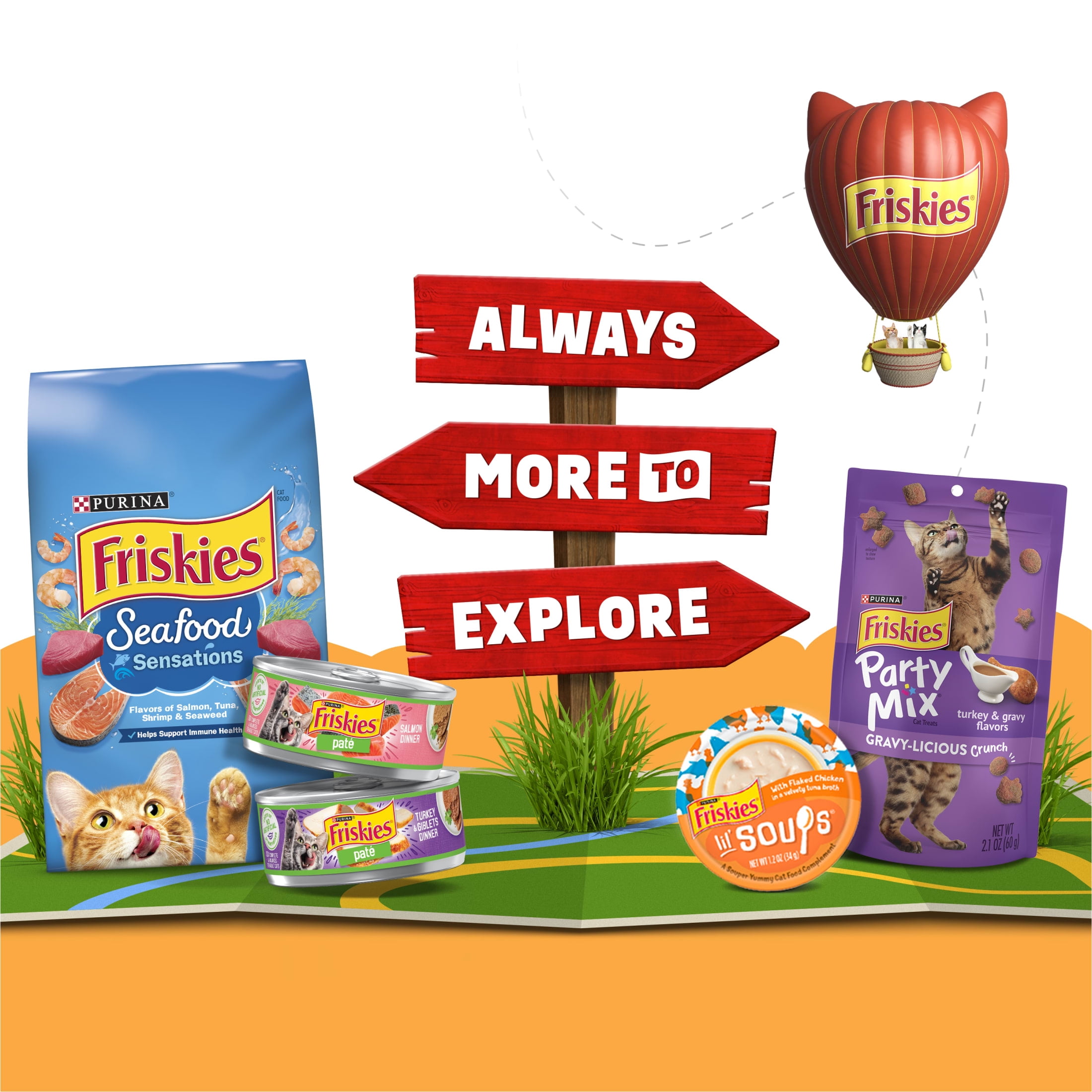 Purina Friskies Poultry Faves Lickable Cat Treats Complements Variety Pack