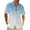 Blue, variant on WAENQINLA Mens Gradient Linen Shirts Stylish Casual Button Down Shirt Short Sleeve Beach Summer Shirts with Front Pocket