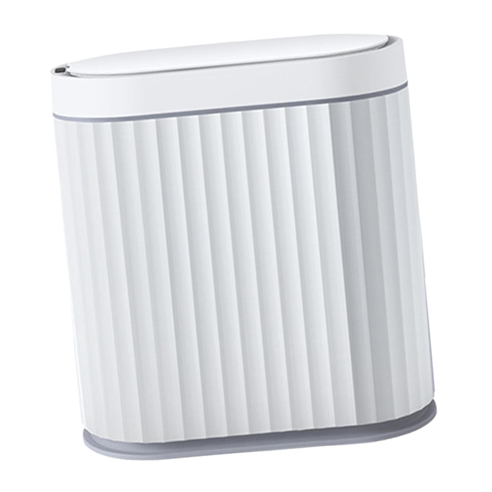 Intelligent Induction Trash Bin, Automatic Garbage Can, Electric Garbage Bin, Large Capacity Touchless Smart Trash Can for Kitchen 7L Gray