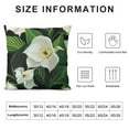 thumbnail image 5 of Nawypu White Calla Lilies Throw Pillow Covers Pillow Cover with Zipper Throw Pillow Cases Double Sided Plush Pillow Covers Decorative Throw Pillows Covers for Couch Living Room Bedroom, 5 of 5
