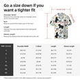 thumbnail image 5 of Kuqiui Funny Puppy Print Men's Button Down Shirts Short Sleeve Casual Shirts Hawaiian Shirts Vacation Wedding Shirts with Pocket-Large, 5 of 5