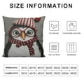 thumbnail image 5 of JEUXUS  Decorative Throw Pillow Covers Accent Pillowcases Winter Penguins Christmas Decorations for Xmas Indoor Couch Bed Living Room Home Holiday Decor, 5 of 5
