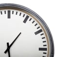 thumbnail image 3 of Kiera Grace Round Mid-Century Metal 23.5" x 23.5" Wall Clock in Black, 3 of 4