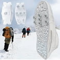 thumbnail image 2 of Ice Cleats Snow Traction Cleats Crampons for Shoe and Boots Non-Slip Overshoe for Walking on Snow and Ice Walking Cleats Anti Slip Crampons, 2 of 5