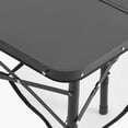 thumbnail image 5 of Olurrisa 2ft Folding Portable Camping Table Aluminum Outdoor Table Adjustable Height 10.2/18.9/23.6 in, MDF Surface Supports 66 lbs with Secure Locking Latches, Black, 5 of 8