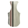 thumbnail image 3 of adviicd Men Tops Dressy Men'S T-Shirts Mens Basic Tank Top Casual Shirts Brown L, 3 of 4