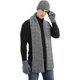 thumbnail image 4 of Conjunto de gorro, bufanda y guantes para hombre, KkvoGmle, acrílico, gris, 4 of 5