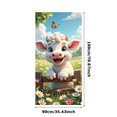 thumbnail image 4 of Cartoon Design Farm Animal Banner Happy Cow Pastoral Scene Baby Decor for Nursery Room Kids Party Baby Shower, 4 of 9