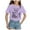 4-Light Purple, variant on ZTKWD Girls Tops Fashionable Short Sleeve T-Shirt Casual Daily Shirt for Kids Assorted Colors 90-160 Easter eggs