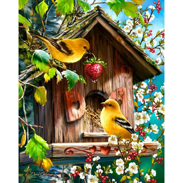 Springbok's Busy Bee Garden 500 Piece Jigsaw Puzzle For Adults Illustrates A