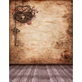 thumbnail image 1 of BSDHOME Polyester 5x7ft Wooden Floor Vintage Wall Key Photography Backdrops Photo Props Studio Background, 1 of 2