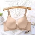 thumbnail image 2 of Loopsun Womens Bras Plus Size, Bras for Women, Women's Solid Color Large Cup Underwear Lace Daily Bra Beige 34/75B, 2 of 3