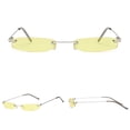 thumbnail image 3 of Gafas de sol de mujer Baoblaze UV400 Estilo Vintage Amarillo claro, 3 of 8