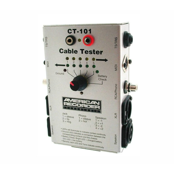 AMERICAN RECORDER Multi-Function Audio Cable Tester