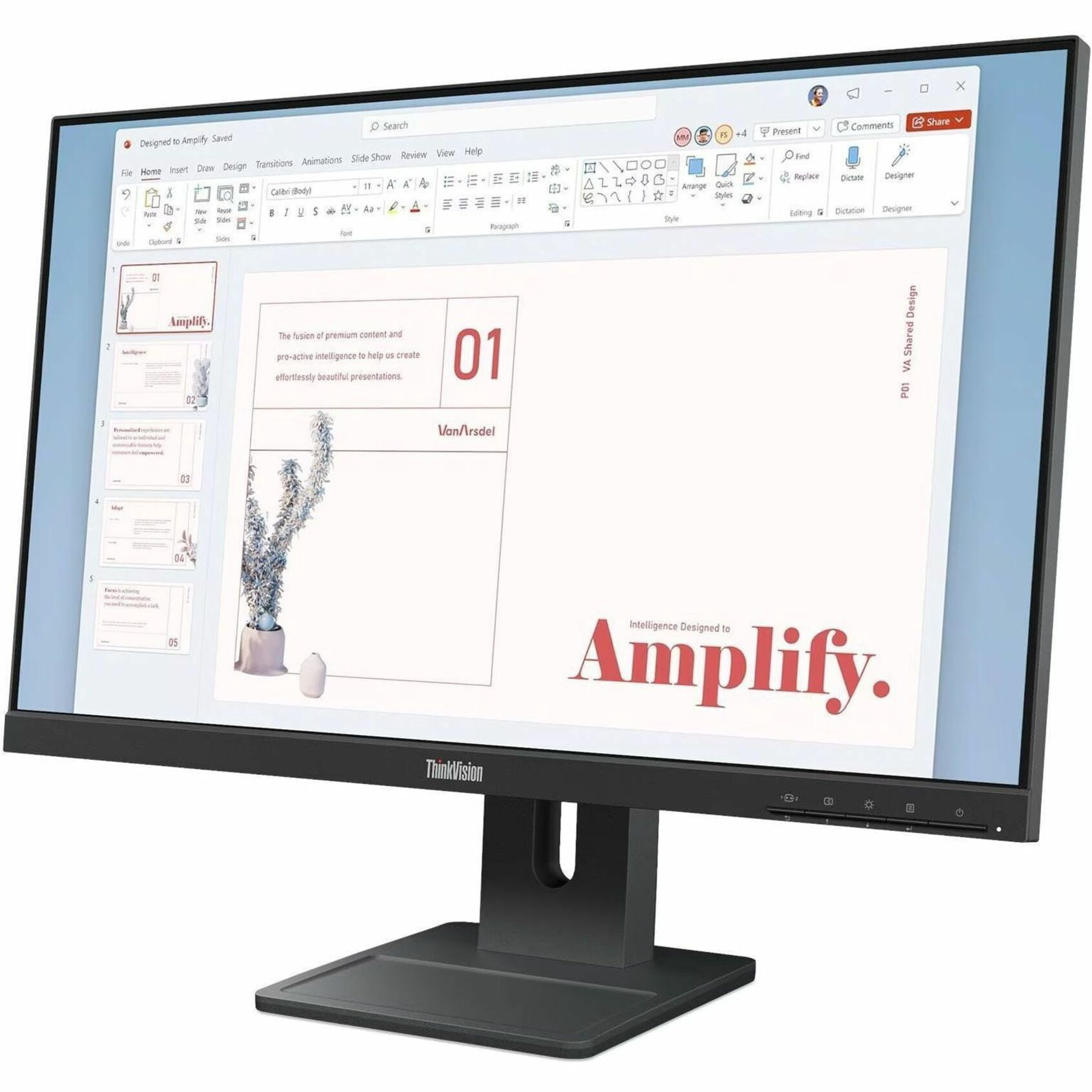 Lenovo ThinkVision E24-40 24" Class Full HD LED Monitor 16:9 Raven Black