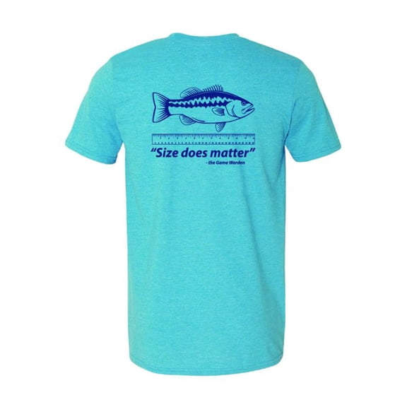 Wildlife Outfitters Men's 'Size Does Matter' Fishing Shourt Sleeve T-shirt