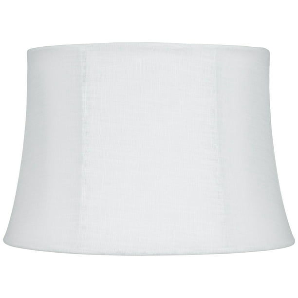 Springcrest Collection Softback Pinched Drum Lamp Shade White Small 10 ...