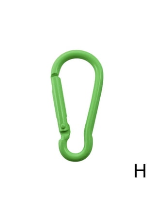 24 Lot Aluminum Snap Hook Carabiner D-Ring Key Chain Clip Keychain